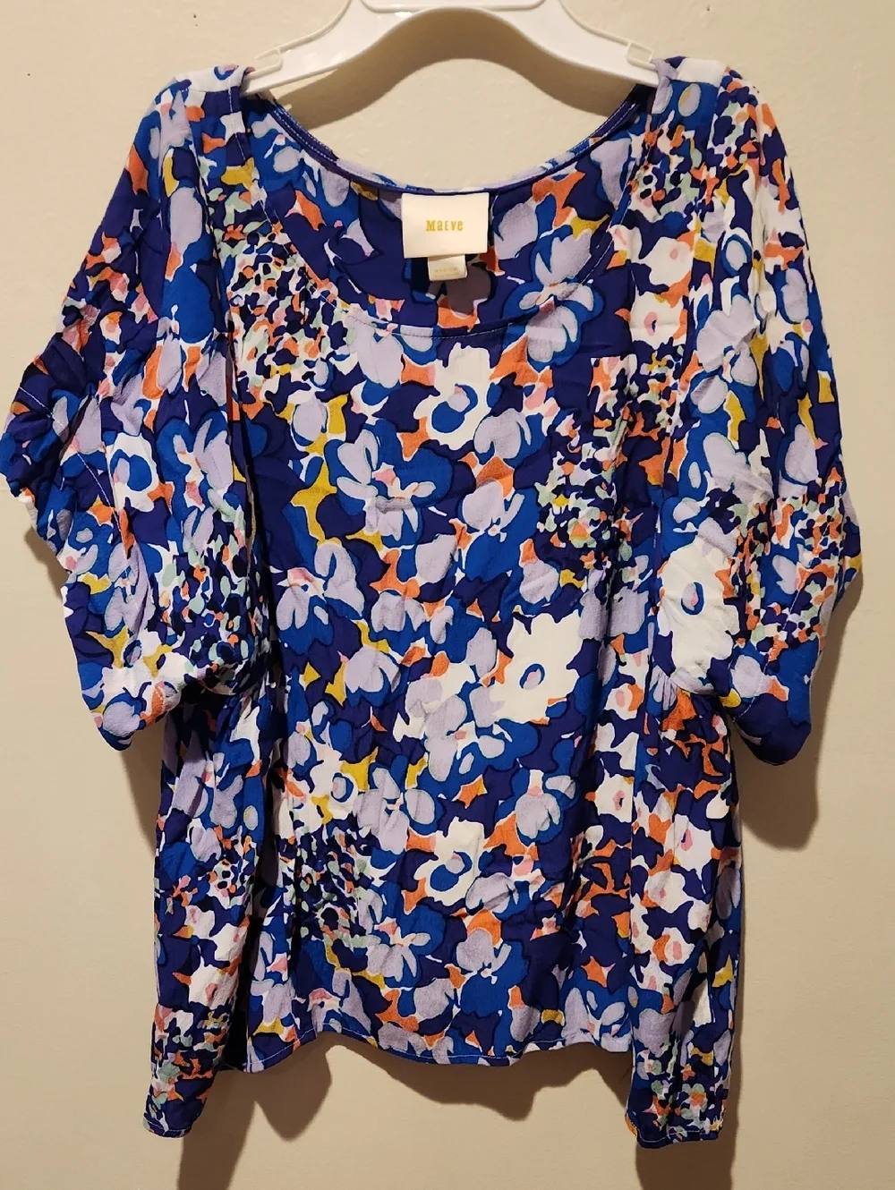 ❤️ ANTHROPOLOGIE MAEVE MILLA FLORAL TOP, MEDIUM - Picture 4 of 12